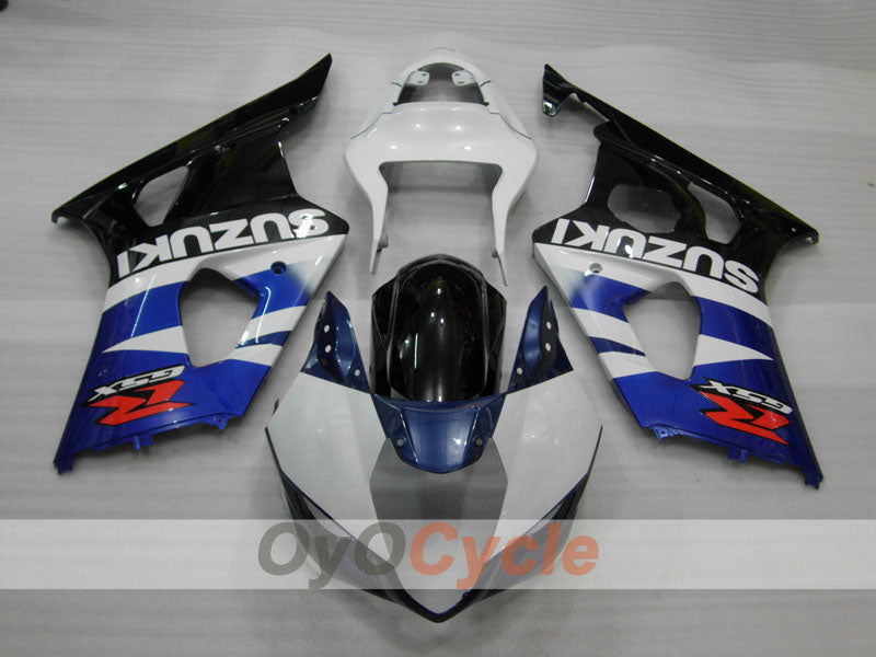 Injection Fairing kit for 03-04 GSX R1000 - Blue, White, Black - Factory Style #OYO87905496