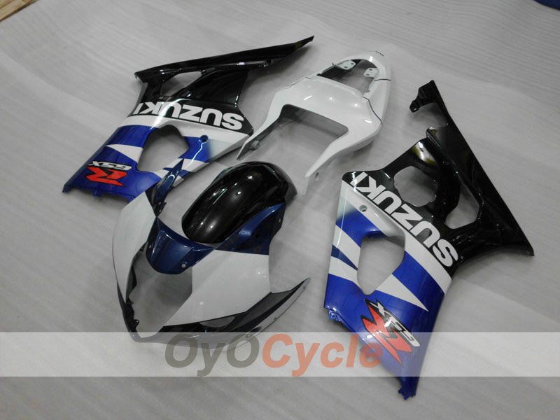 Injection Fairing kit for 03-04 GSX R1000 - Blue, White, Black - Factory Style #OYO87905496
