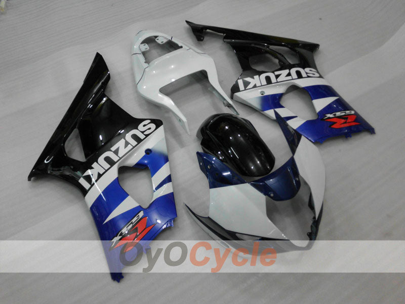 Injection Fairing kit for 03-04 GSX R1000 - Blue, White, Black - Factory Style #OYO87905496
