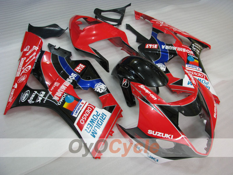Injection Fairing kit for 03-04 GSX R1000 - Red, Black - YOSHIMURA #OYO87905497