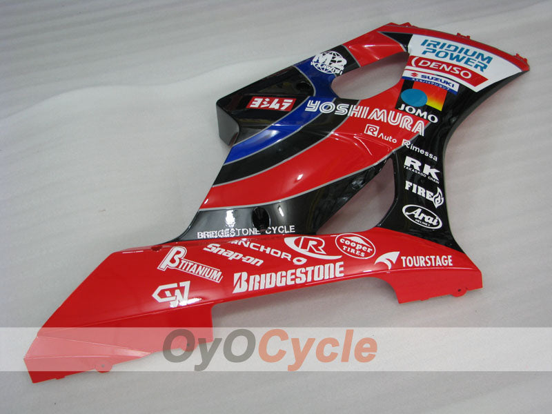 Injection Fairing kit for 03-04 GSX R1000 - Red, Black - YOSHIMURA #OYO87905497