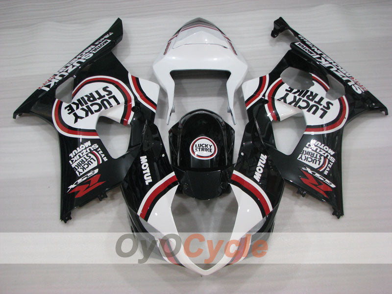 Injection Fairing kit for 03-04 GSX R1000 - Red, White, Black - Lucky Strike #OYO87905500