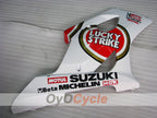 Injection Fairing kit for 03-04 GSX R1000 - Red, White - Lucky Strike #OYO87905505