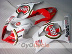 Injection Fairing kit for 03-04 GSX R1000 - Red, White - Lucky Strike #OYO87905505