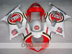 Injection Fairing kit for 03-04 GSX R1000 - Red, White - Lucky Strike #OYO87905505