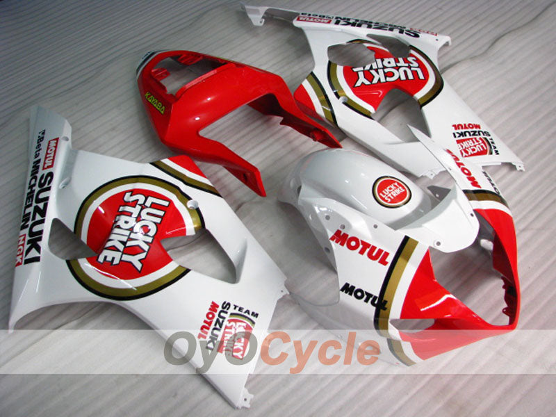 Injection Fairing kit for 03-04 GSX R1000 - Red, White - Lucky Strike #OYO87905505 Secondary image