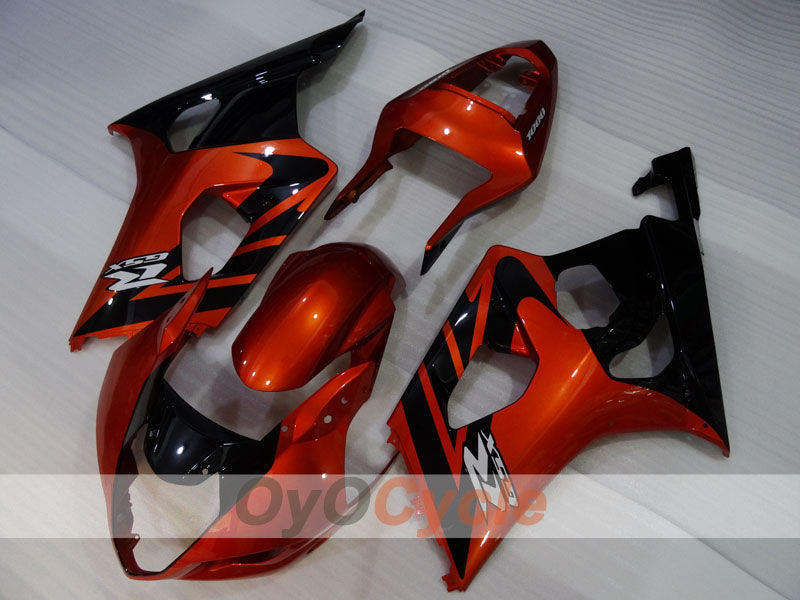 Injection Fairing kit for 03-04 GSX R1000 - Orange, Black - Factory Style #OYO87905507