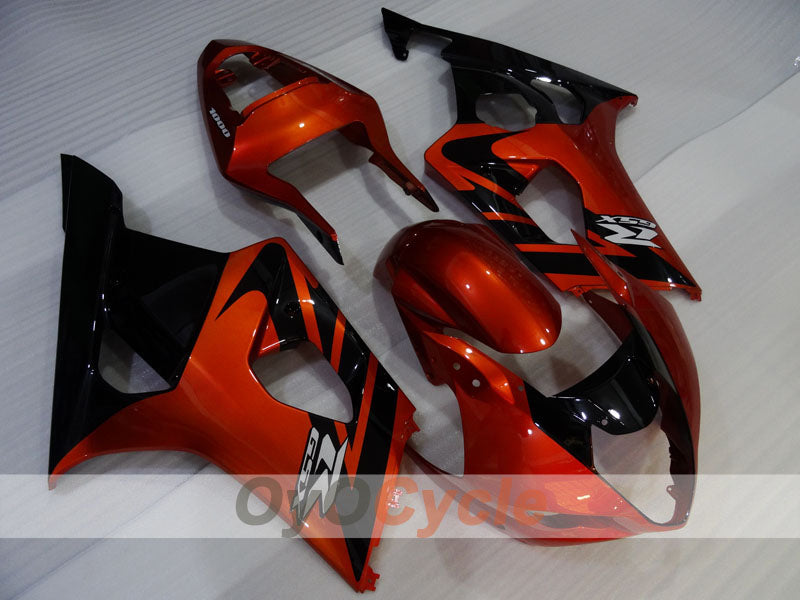 Injection Fairing kit for 03-04 GSX R1000 - Orange, Black - Factory Style #OYO87905507 Main image