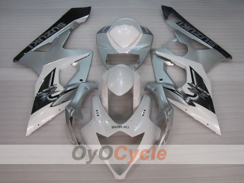 Injection Fairing kit for 05-06 GSX R1000 - White, Silver - Factory Style #OYO87905510