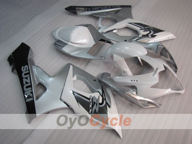 Injection Fairing kit for 05-06 GSX R1000 - White, Silver - Factory Style #OYO87905510 Main image
