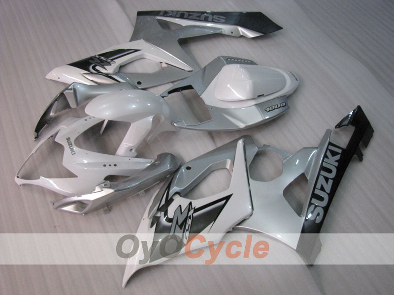 Injection Fairing kit for 05-06 GSX R1000 - White, Silver - Factory Style #OYO87905510 Secondary image