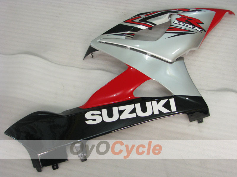 Injection Fairing kit for 05-06 GSX R1000 - Red, Silver - Factory Style #OYO87905511