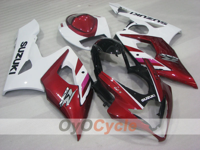 Injection Fairing kit for 05-06 GSX R1000 - Red, White - Factory Style #OYO87905512