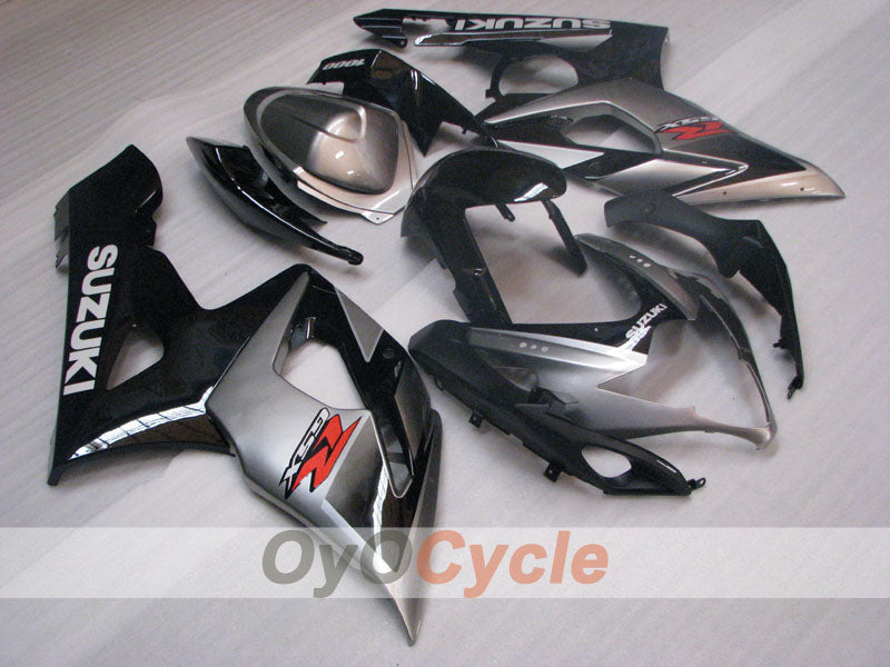Injection Fairing kit for 05-06 GSX R1000 - Black, Silver - Factory Style #OYO87905517 Main image