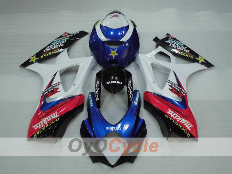 Injection Fairing kit for 07-08 GSX R1000 - Blue, White - Rockstar #OYO87905520 Secondary image