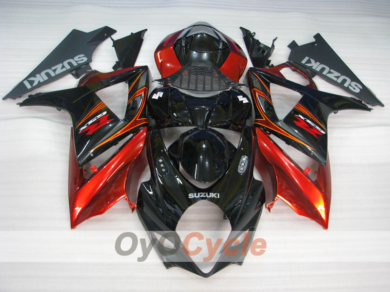 Injection Fairing kit for 07-08 GSX R1000 - Red, Black - Factory Style #OYO87905521 Secondary image