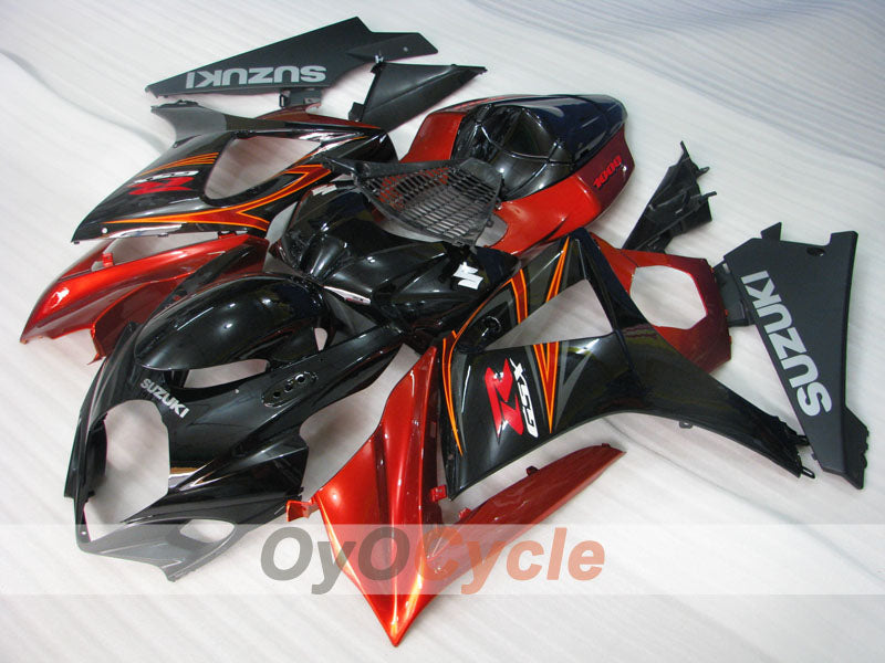 Injection Fairing kit for 07-08 GSX R1000 - Red, Black - Factory Style #OYO87905521