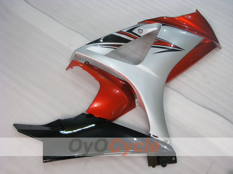 Injection Fairing kit for 07-08 GSX R1000 - Orange, Silver - Factory Style #OYO87905522