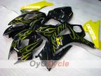 Injection Fairing kit for 07-08 GSX R1000 - Yellow, Black - Flame #OYO87905527