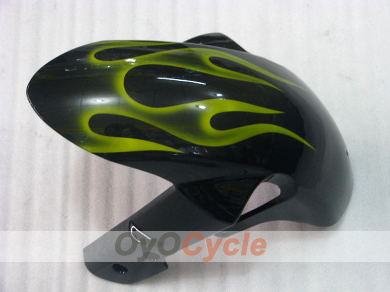 Injection Fairing kit for 07-08 GSX R1000 - Yellow, Black - Flame #OYO87905527