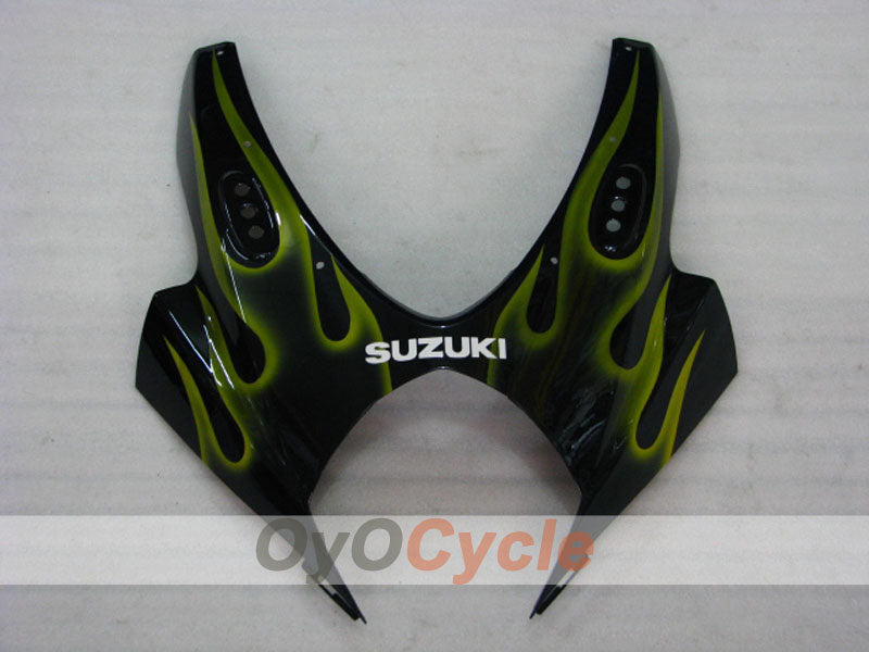 Injection Fairing kit for 07-08 GSX R1000 - Yellow, Black - Flame #OYO87905527