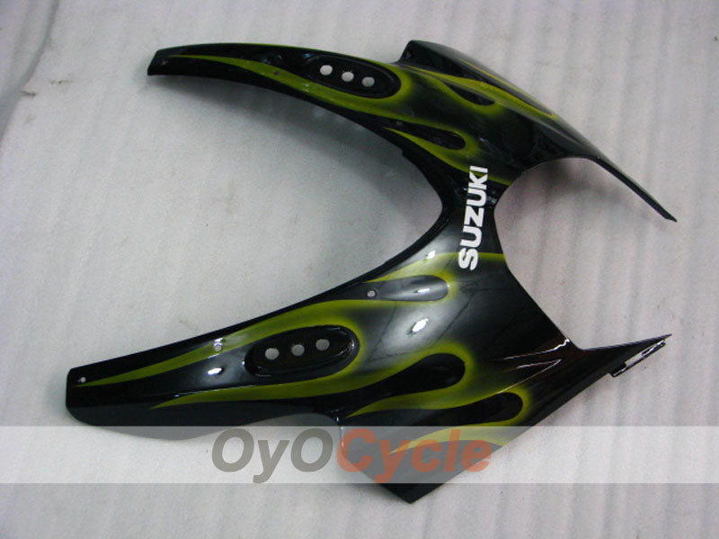 Injection Fairing kit for 07-08 GSX R1000 - Yellow, Black - Flame #OYO87905527