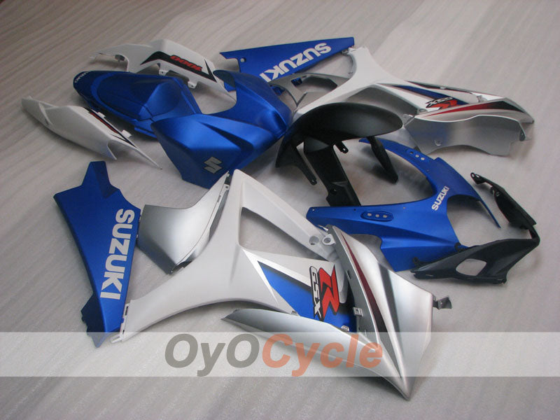 Injection Fairing kit for 07-08 GSX R1000 - Blue, White - Factory Style #OYO87905530 Main image