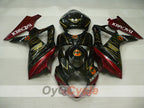 Injection Fairing kit for 07-08 GSX R1000 - Red, Black - BACARDI #OYO87905531