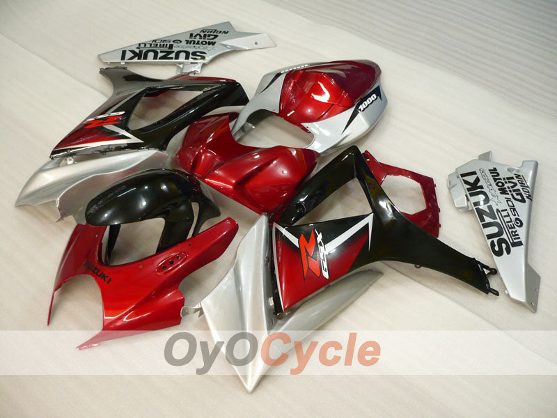 Injection Fairing kit for 07-08 GSX R1000 - Red, Black, Grey - MOTUL #OYO87905532 Secondary image