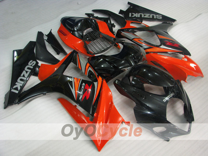 Injection Fairing kit for 07-08 GSX R1000 - Orange, Black - Factory Style #OYO87905534