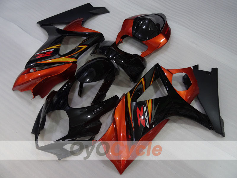 Injection Fairing kit for 07-08 GSX R1000 - Orange, Black - Factory Style #OYO87905535