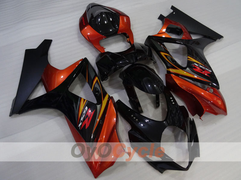 Injection Fairing kit for 07-08 GSX R1000 - Orange, Black - Factory Style #OYO87905535 Main image