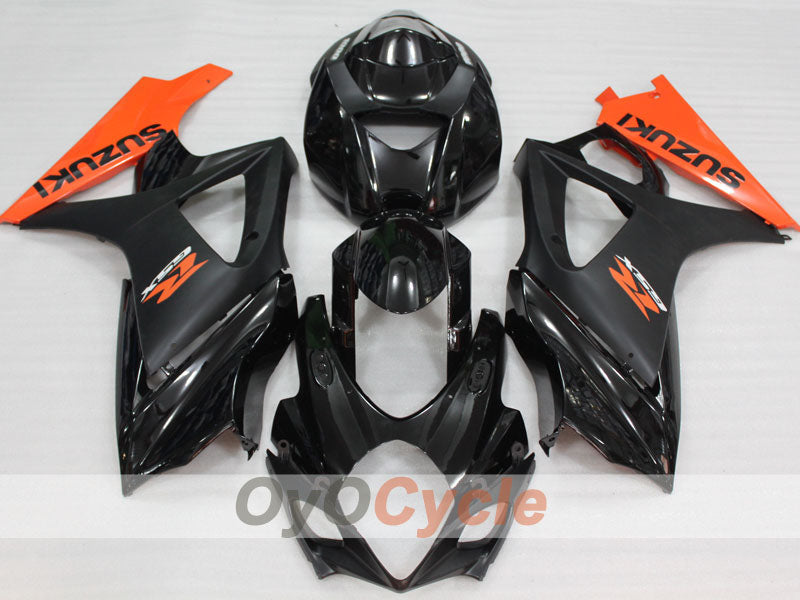 Injection Fairing kit for 07-08 GSX R1000 - Orange, Black, Matte - Factory Style #OYO87905536 Main image
