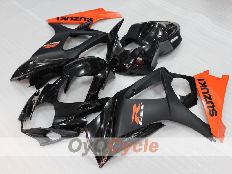 Injection Fairing kit for 07-08 GSX R1000 - Orange, Black, Matte - Factory Style #OYO87905536
