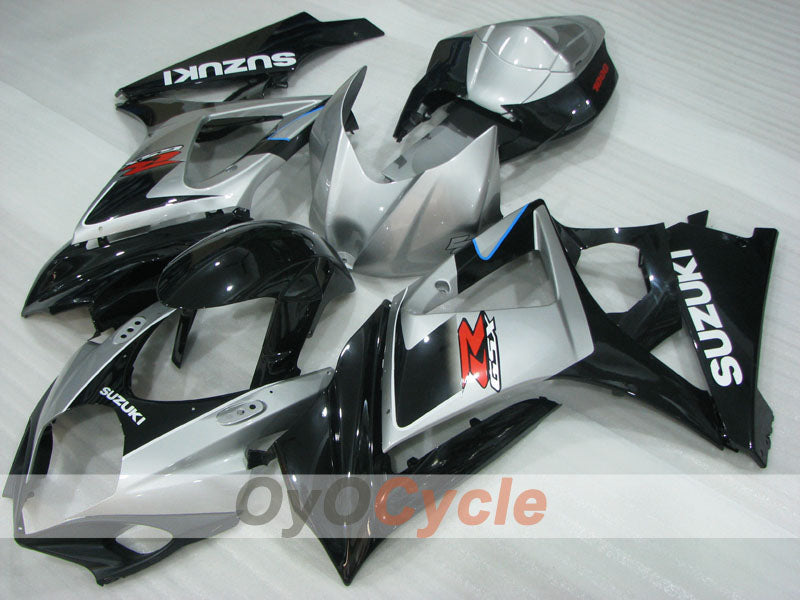 Injection Fairing kit for 07-08 GSX R1000 - Black, Silver - Factory Style #OYO87905537