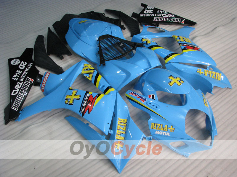 Injection Fairing kit for 07-08 GSX R1000 - Blue, Black - Rizla+ #OYO87905541 Main image