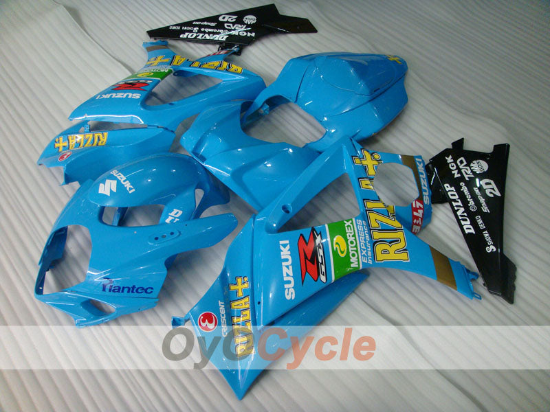 Injection Fairing kit for 07-08 GSX R1000 - Blue, Black - DUNLOP, Rizla+ #OYO87905542 Secondary image