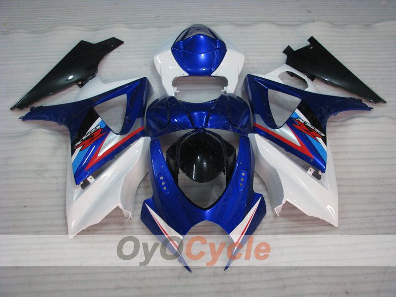 Injection Fairing kit for 07-08 GSX R1000 - Blue, White - Factory Style #OYO87905543
