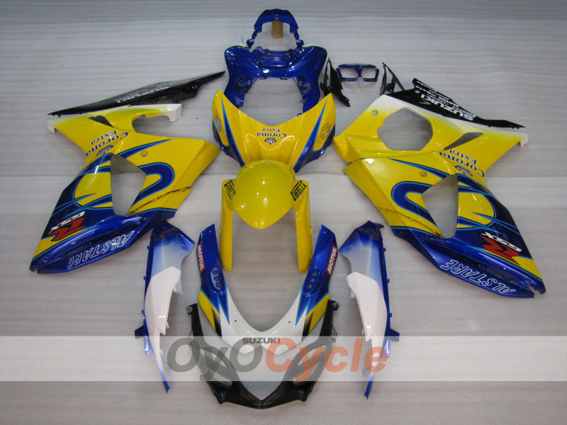 Injection Fairing kit for 09-16 GSX R1000 - Yellow, Blue - Corona #OYO87905546 Main image