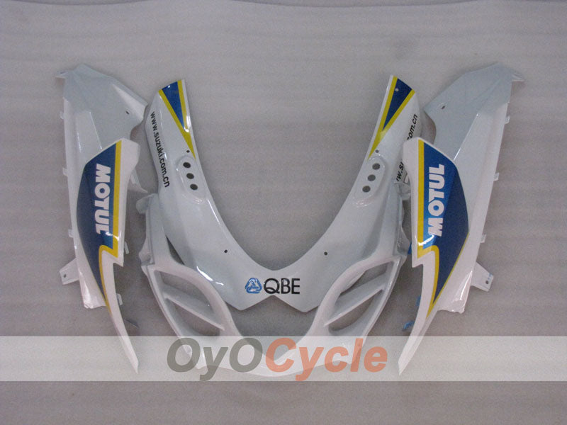Injection Fairing kit for 09-16 GSX R1000 - Blue, White - DUNLOP, MOTUL #OYO87905548