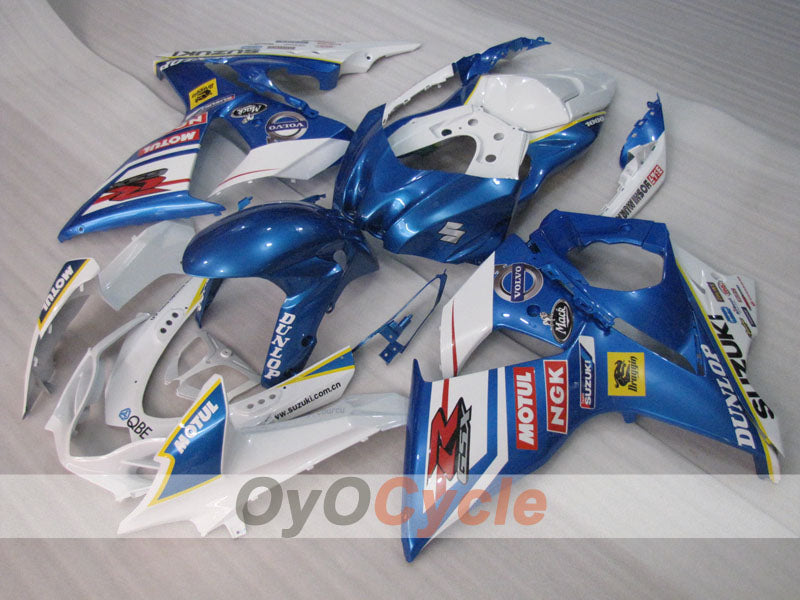Injection Fairing kit for 09-16 GSX R1000 - Blue, White - DUNLOP, MOTUL #OYO87905548 Secondary image