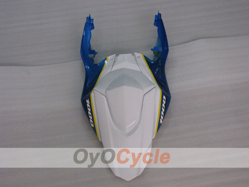 Injection Fairing kit for 09-16 GSX R1000 - Blue, White - DUNLOP, MOTUL #OYO87905548