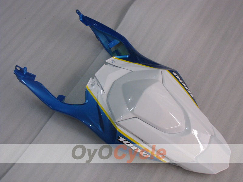 Injection Fairing kit for 09-16 GSX R1000 - Blue, White - DUNLOP, MOTUL #OYO87905548