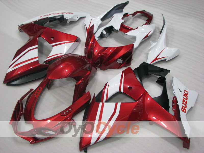 Injection Fairing kit for 09-16 GSX R1000 - Red, White - Factory Style #OYO87905552