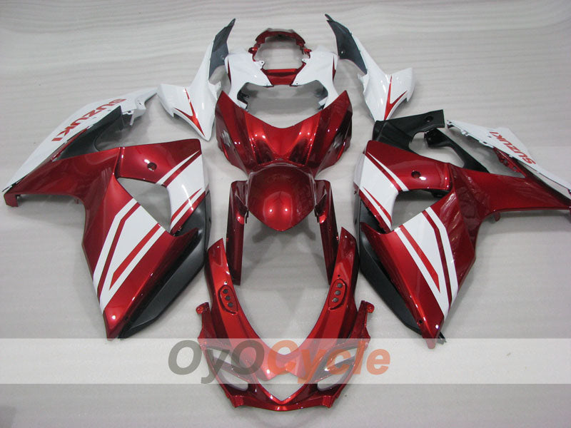 Injection Fairing kit for 09-16 GSX R1000 - Red, White - Factory Style #OYO87905552