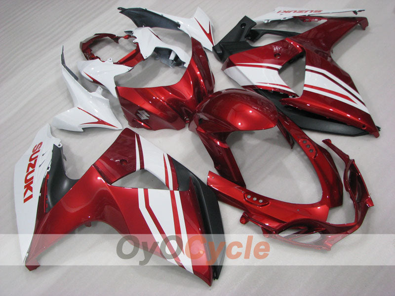 Injection Fairing kit for 09-16 GSX R1000 - Red, White - Factory Style #OYO87905552 Main image
