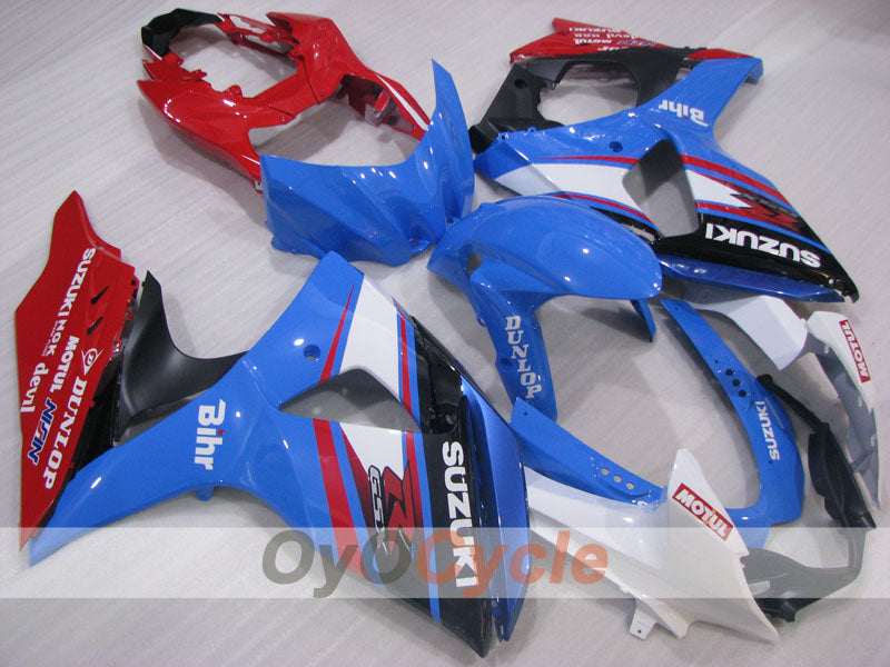 Injection Fairing kit for 09-16 GSX R1000 - Red, Blue, Black - DUNLOP #OYO87905554