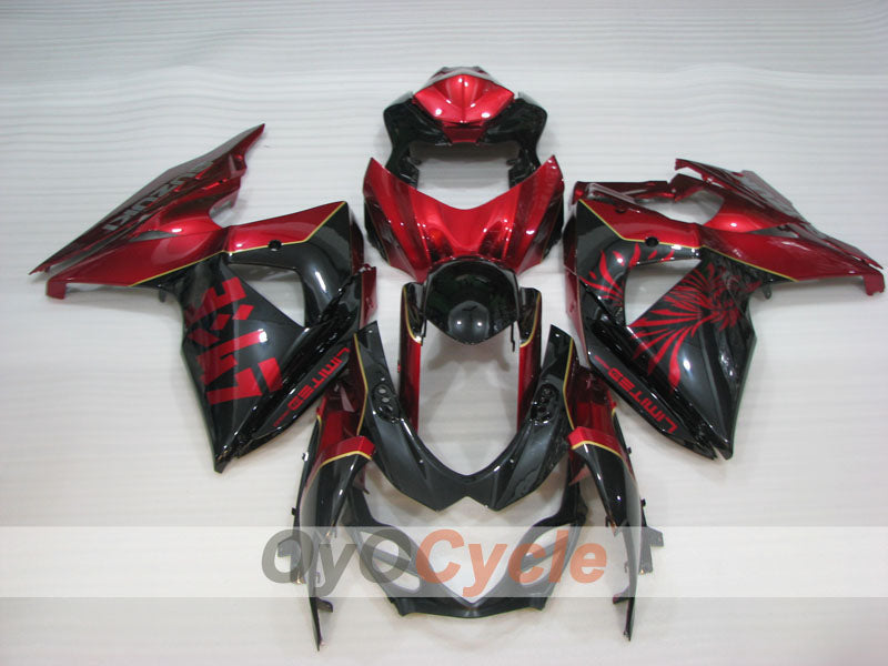 Injection Fairing kit for 09-16 GSX R1000 - Red, Black - Factory Style #OYO87905560