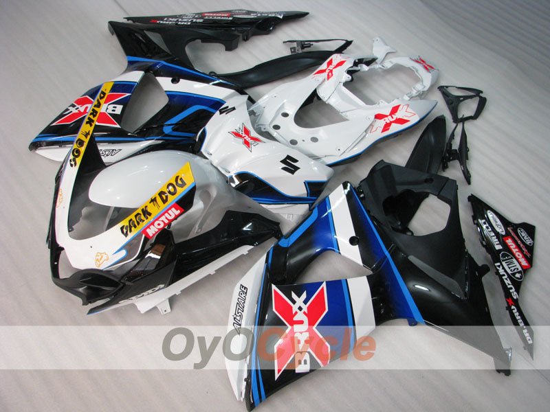 Injection Fairing kit for 09-16 GSX R1000 - White, Black - Dark Dog #OYO87905565 Secondary image