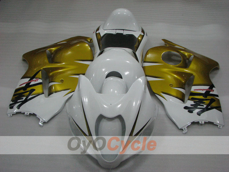 Injection Fairing kit for 99-07 GSXR1300 Hayabusa - White, Gold - Factory Style #OYO87905599